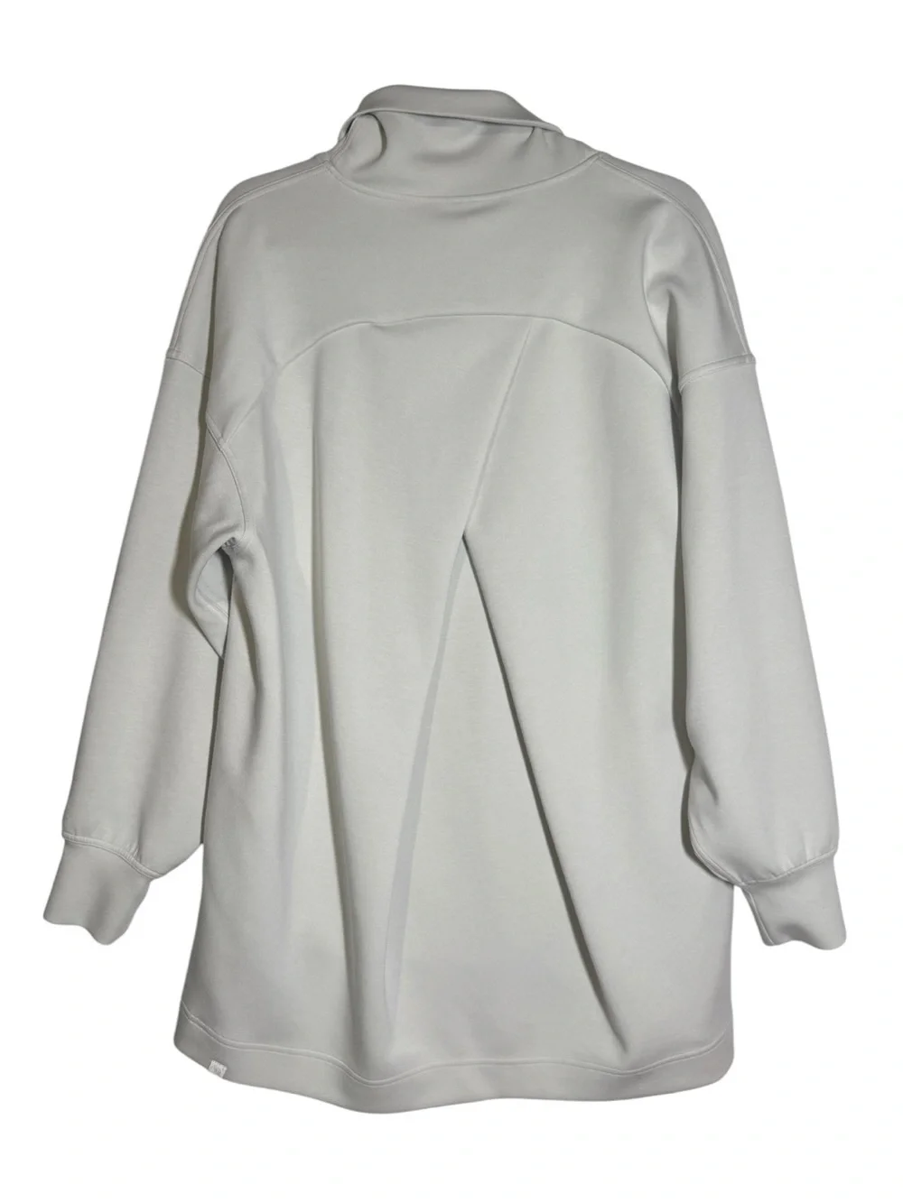 Lululemon Modal Blend Turtleneck Tunic Sweatshirt Bone Oversized Pockets Size 10